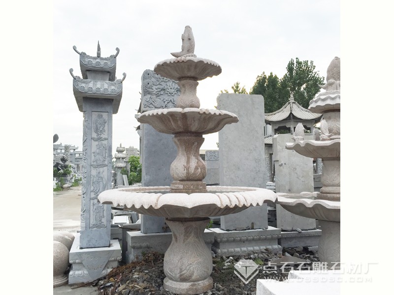 黃銹石噴水魚(yú)水缽